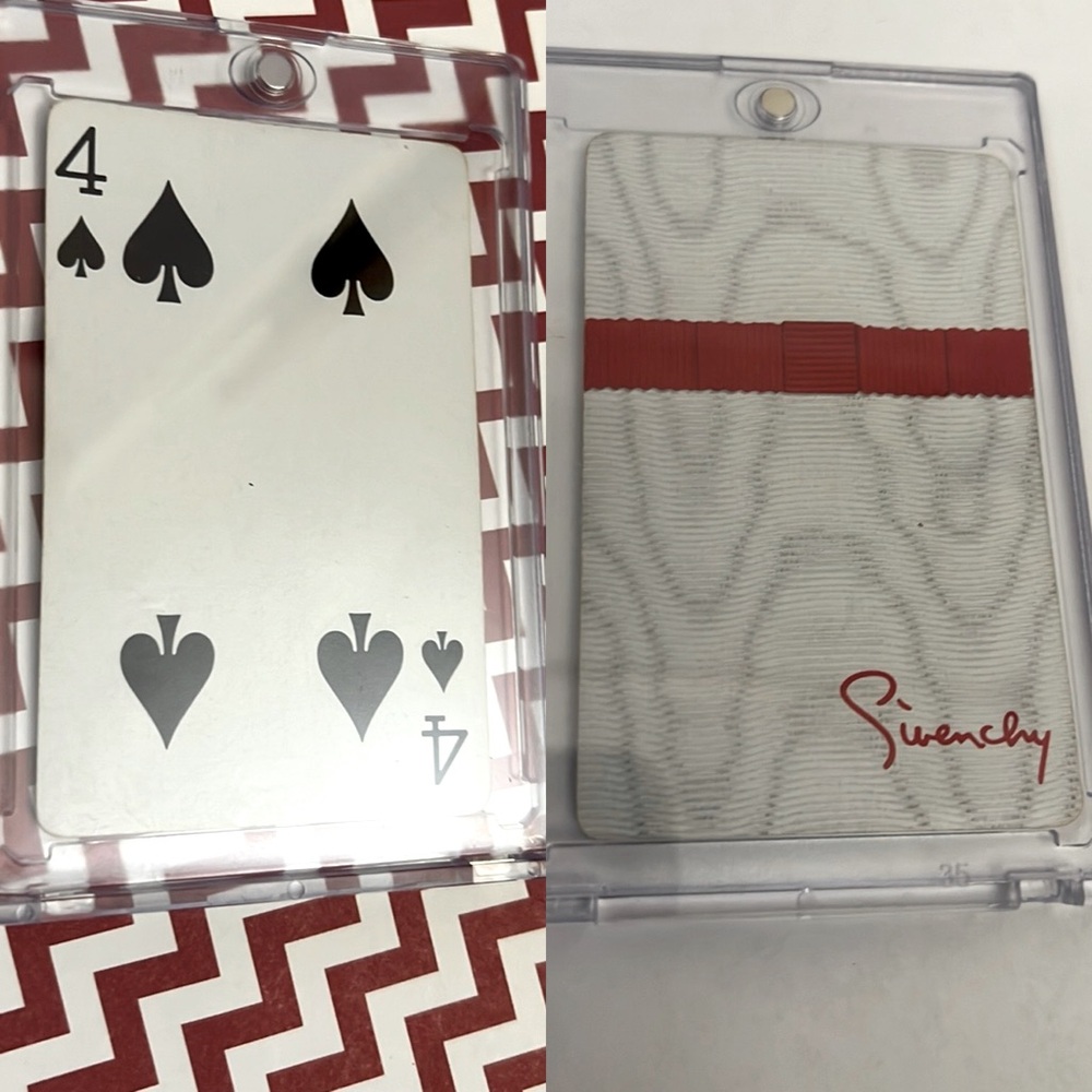 Givenchy Collectible Playing Card 4 of Spade New!!!